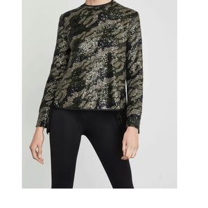 BCBG MaxAzria Sequin Top